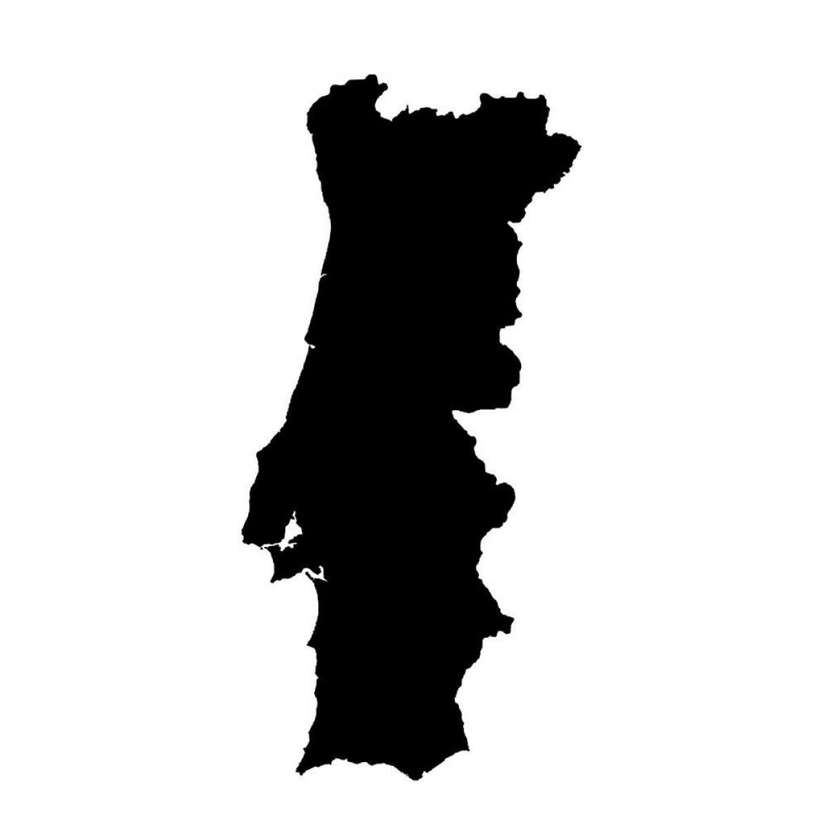 Vectorkaart van Portugal
